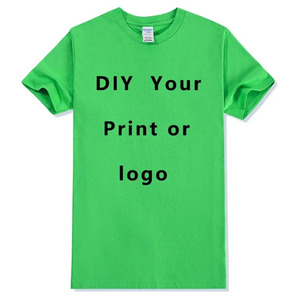 Camiseta de algodón en blanco de manga corta con diseño de bricolaje, Camiseta con estampado de cuello redondo para hombres y mujeres, Top informal, Unisex, verano suave y cómodo - Product Image 2