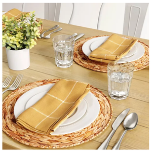 Platos de Servir Redondos de Jacinto de Agua Tejidos a Mano, Ecológicos, Naturales, Modernos, para Regalos Empresariales - Product Image 3