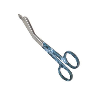 Ciseaux de coupe de pansement Finition Dall Poignée enduite de couleur Ciseaux de salle d'opération chirurgicale en acier inoxydable - Product Image 1