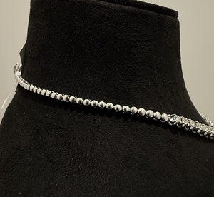 Collier tennis pour femme en or massif avec diamants ronds brillants naturels, 14K 18K, ligne simple, certifié par un tiers - Product Image 5