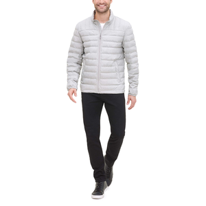 Veste matelassée pour hommes avec col montant et coquille légère Veste à bulles pour hommes - Product Image 5