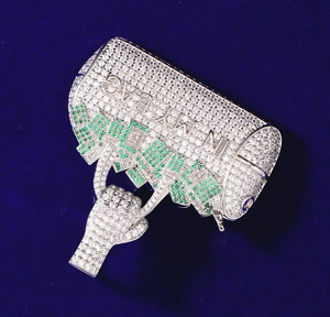 Haute qualité Bling Moissanite 925 plaqué argent VVS diamant collier pendentif pour hommes Style HipHop avec breloque de sac à main - Product Image 5