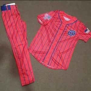 Conjunto de camisetas y pantalones de béisbol en blanco con diseño sublimado más vendido, precio al por mayor, conjunto de uniformes de béisbol para hombre más vendido - Product Image 4