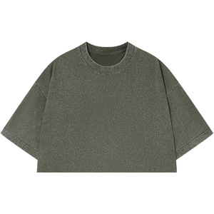 Camiseta Larga de Manga Media con Cuello Redondo y Bordado para Mujer, Talla Grande, 100% Algodón Orgánico, Transpirable, Ecológica, Informal - Product Image 2