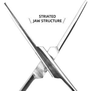 Pinces de pêche de qualité chirurgicale Finition Pinces de verrouillage polonaises Pinces de pêche droites en acier allemand Taille 6.3 pouces - Product Image 4