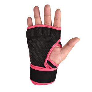 Gants de fitness à demi-doigts unisexes en cuir pour la musculation et les sports de plein air - Product Image 3