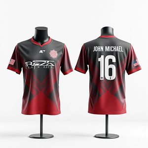 Camisetas deportivas sublimadas personalizadas para hombre, cuello redondo transpirable para softball, fútbol, Pesca, Técnicas impresas de talla grande - Product Image 3