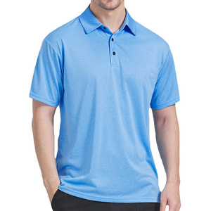 Polo en piqué de coton pour homme, manches courtes, respirant, confortable, col chemise, décontracté, pour l'été, usage quotidien, bureau - Product Image 1