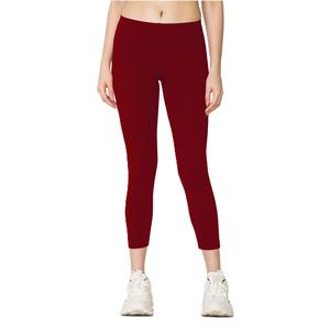 Yoga Fitness Gym Workout Push Women's Sportswear Knitted Breathable Solid <b>Knee</b>-<b>Length</b> <b>Leggings</b> High Waist Tights Running - Product Image 2