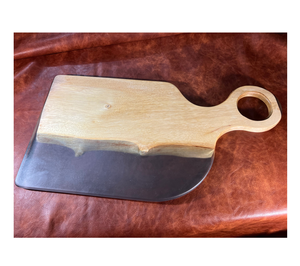 เขียงไม้เรซินสำหรับใช้ในครัวเขียงหั่นชีสแบบหดได้ทำจากไม้ผักทรงสี่เหลี่ยมธรรมชาติ - Product Image 6