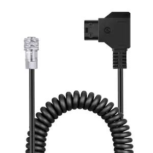 Bmpcc 4k kabel daya Neewer d-tap ke BMPCC 4K/6K kabel daya koil kompatibel dengan kamera bioskop saku Blackmagic