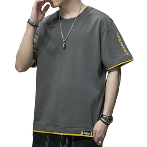 เสื้อยืดผ้าฝ้าย100% ขนาดใหญ่สำหรับผู้ชายเสื้อยืดโอเวอร์ไซส์แห้งเร็วโอเวอร์ไซส์ผ้าคอตต้อนแบบออกแบบได้ตามที่ต้องการ - Product Image 2