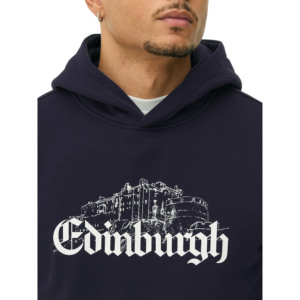 Sweat à capuche épais pour homme, 100 % coton molletonné, respirant et séchage rapide, impression numérique, poche, impression personnalisée, OEM - Product Image 3