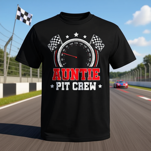Maglietta Famiglia Pit Crew per Feste di Compleanno, Design Promozionale a Tema Corse - Product Image 3