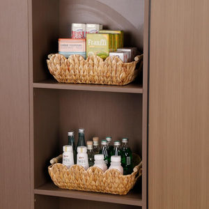 Panier de rangement festonné écologique tissé à la main avec bois pour emballage cadeau, organisation en gros du Vietnam - Product Image 6
