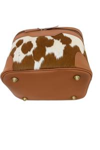 High Quality Top Selling Maas Leather Eco-Friendly Durable Waterproof Solid Color Cosmetic <b>Bag</b> Soft Handle Medium Capacity - Product Image 6
