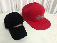Gorra de Gran Tamaño Unisex Noggin Boss con Logotipo Personalizado Bordado, Gorra Ajustada Gigante Roja con Espuma de Alta Calidad