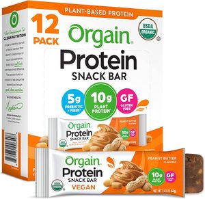 Orgain Organic Vegan Protein Bars, Peanut Butter 1.41 Oz (Pack of 12) - Product Image 3