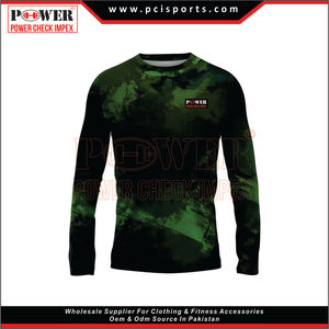 Personalizado más nuevo diseño de impresión de pantalla de 4 vías estiramiento que absorbe la protección UV hombres ropa de pesca camisas de pesca - Product Image 5