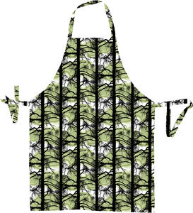 Delantal de Cocina de Algodón Estampado, Diseño Moderno con Correa Ajustable para el Cuello y Bolsillos Espaciosos, Perfecto para Cocinar y Asar a la Parrilla - Product Image 1