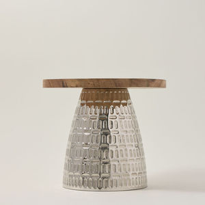 Support à gâteau en bois et en métal pour présentoir de bonbons et de desserts pour l'affichage à la maison de l'Aïd Support à gâteau de décoration de style arabe - Product Image 2