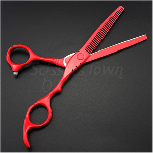 Ciseaux amincissants professionnels en acier inoxydable avec prise confortable pour le travail de coiffure - Product Image 2