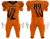 Uniforme de football américain en sergé imprimé numérique personnalisé en gros, ensembles pour hommes, drapeau de haute qualité, vêtements de football américain