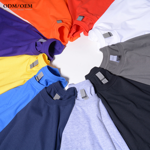 Camiseta personalizada en blanco de manga corta de alta calidad Camiseta 100% algodón con serigrafía personalizada para camiseta para hombre - Product Image 1