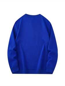 Classic 2025 Loose Plain Casual Wear Men Sweatshirt 100% Cotton Winter High-quality Breathable Made in Pakistan - Product Image 2