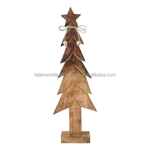 Árbol de Navidad de madera para decoración Adornos de árbol de Navidad Suministros de decoración de Navidad Falak World Export - Product Image 2