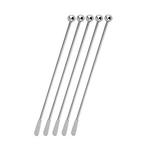 ที่ตักน้ำแข็งสแตนเลสด้ามยาว ช้อนขนมหวาน ทัพพี สีน้ำเงินรอยัล ทนทาน ใช้คนและเสิร์ฟ เครื่องมือสำหรับบาร์กาแฟ - Product Image 5