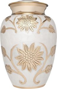 Handmade Mosaic Aluminium and Glass Cremation <b>Urn</b> <b>Large</b> Adult Size Burial Hand Applied Individual Tiles Unique for Funerals - Product Image 3