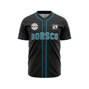 Camiseta de béisbol y sóftbol con bordado personalizado, ropa deportiva de poliéster con logotipo impreso, camiseta de estilo uniforme para uso deportivo - Product Image 6
