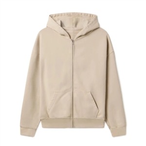 Sudadera con capucha para mujer con cremallera en blanco al por mayor, cómoda y elegante, perfecta para ropa informal, sudaderas con capucha en blanco para mujer OEM - Product Image 1