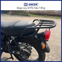 Sacoche de Selle et Sac à Casque M-Biker Thp Ng Dy Sn Tnh Authentique pour Moto Kawasaki W175, à Fixation sur Porte-Bagages Arrière ~2,2kg Fabriqué au Vietnam