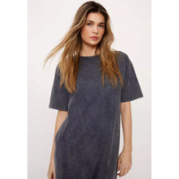 Robe T-shirt longue ample pour femme avec patchs, respirante, séchage rapide et anti-boulochage