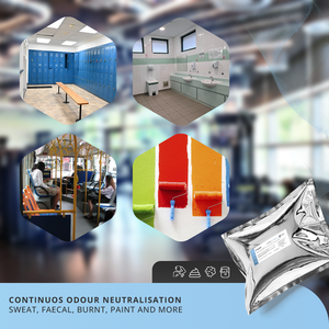 Neutraliseur d'odeurs polymère Formule bleue : Odeurs de sueur, de fèces, de fumée et de solvants - Comprimé solide de 40g - Prêt à l'emploi - Product Image 3