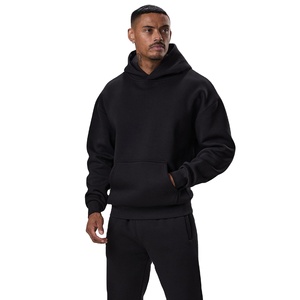 Conjunto deportivo de sudadera con capucha y pantalones jogger para hombre, tela para entrenamiento en el gimnasio, correr, uso diario informal, diseño moderno. - Product Image 1