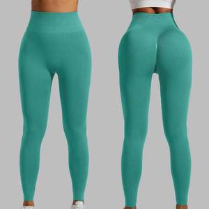 Wholesale Custom Yoga <b>Leggings</b> Ladies Seamless Sport <b>Legging</b> for Gym Use <b>Compression</b> Elastic Waist Yoga <b>Leggings</b> For <b>Women</b> 2025 - Product Image 1
