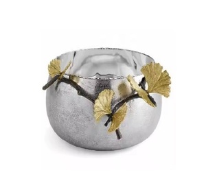 Vaisselle Fruits Secs Bol Décoratif En Métal Massif De Service Bols De Nourriture Designer Paroi Plaqué Coloré Snack Bol pour Dessert Glace - Product Image 1