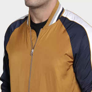 Créez votre propre veste bomber pour homme à prix abordable, style le plus récent, veste bomber pour homme avec patch brodé, couleur unie. - Product Image 5