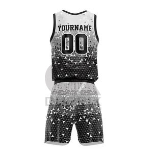 Uniforme de Entrenamiento de Baloncesto de Nuevo Diseño, 100% Poliéster, Transpirable, de Secado Rápido, Antibacteriano, Precio Bajo, Servicio OEM, Alta Calidad - Product Image 3