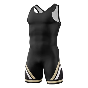 Top Selling Customizable Knitted Print Sublimation Men's Wrestling <b>Singlets</b> Digital Printing Logo Design Eco-Friendly Quick Dry - Product Image 1