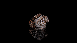 Anillo Solitario de Diamantes Cultivados en Laboratorio con Corte Pera, Marquesa y Baguette, Regalo de Compromiso o Aniversario - Product Image 3