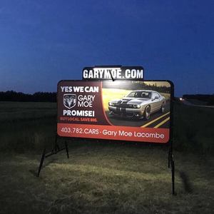 Lampes solaires 5W à double face pour panneaux publicitaires et poteaux de jardin, éclairage pour enseignes immobilières, source LED IP65, stock disponible - Product Image 6