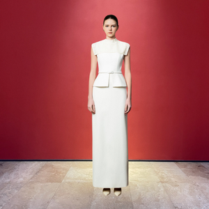 กระโปรงยาวคุณภาพสูงสำหรับผู้หญิงกระโปรงแมกซี่ผ้าโพลีเอสเตอร์73% ทรงหลวมผ้า17% ใยสังเคราะห์10% ผ้าสแปนเด็กซ์ทันสมัย - Product Image 3