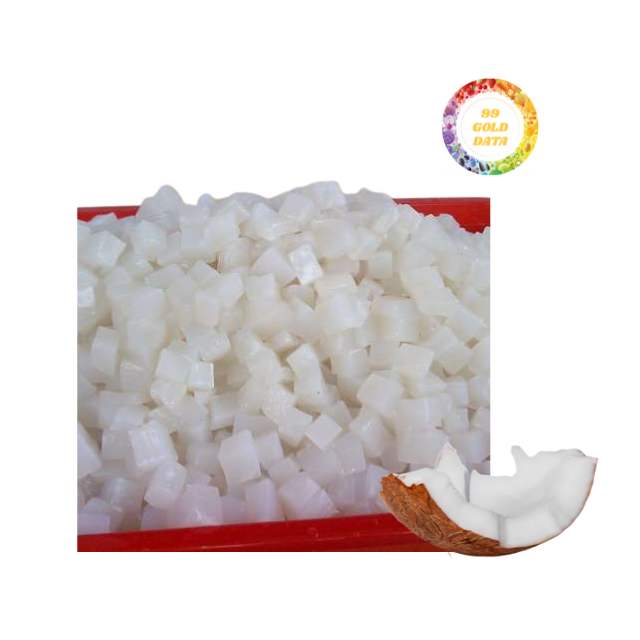 Объемные поставки кокосового желе Nata De Coco, жевательных кубиков из Вьетнама, OEM или упаковки под собственной торговой маркой
