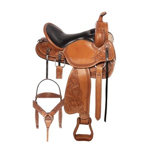 Wholesale Price Available of Latest Lightweight Western Barrel <b>Racing</b> Saddles for Horses Leather Western Riding Horse Saddle - Product Image 1