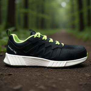 Fusion Flexweave S1P SRC ESD <b>Work</b> Safety <b>Shoe</b> Size 45 W.11 Black/Lime Green - Product Image 3
