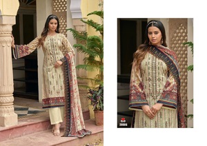 Costume pour femmes en pur coton avec broderie personnalisée Mal Mal Duppata Robe longue Kurtis pour la vente en gros - Product Image 6